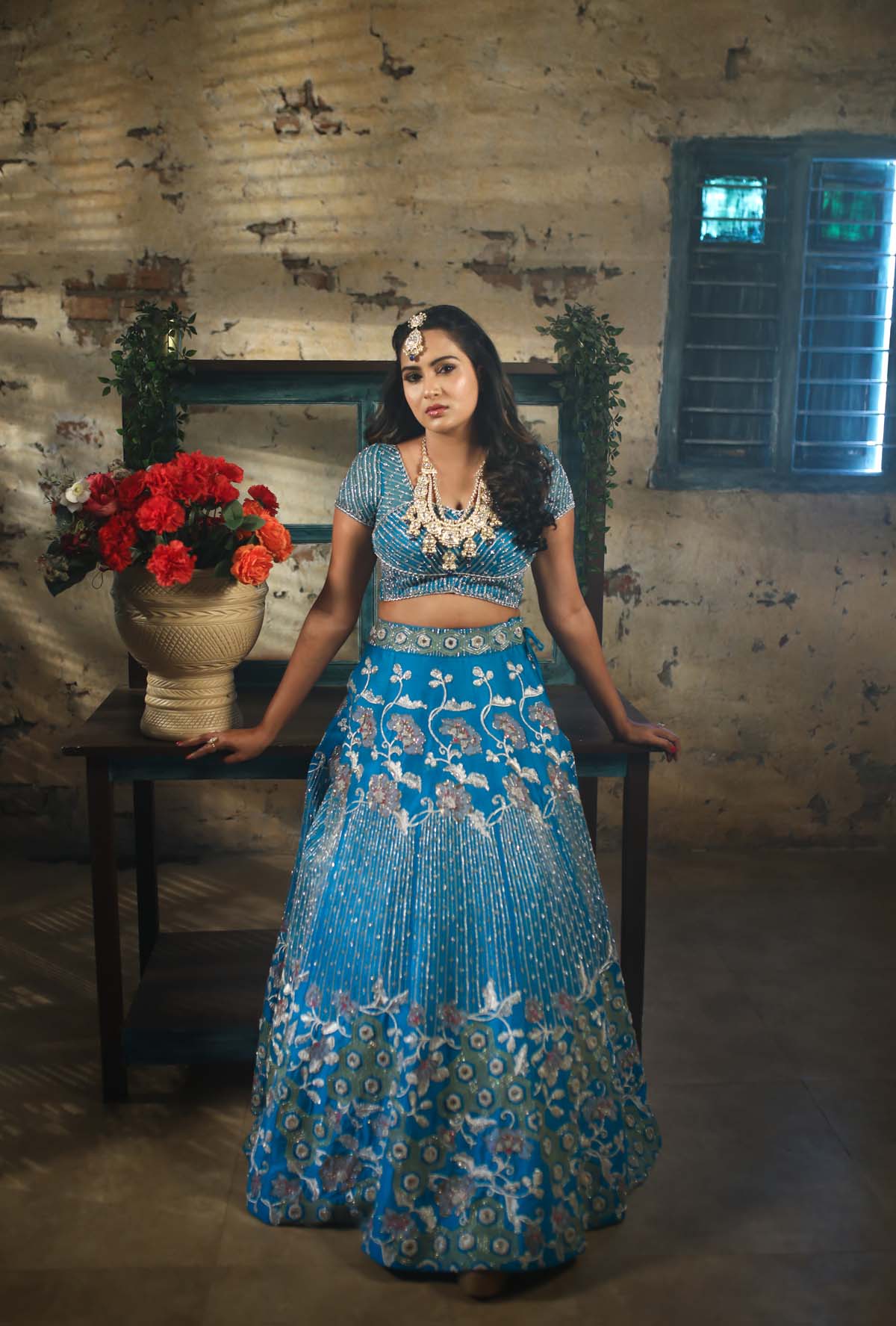 BLUE MOON LEHENGA SET