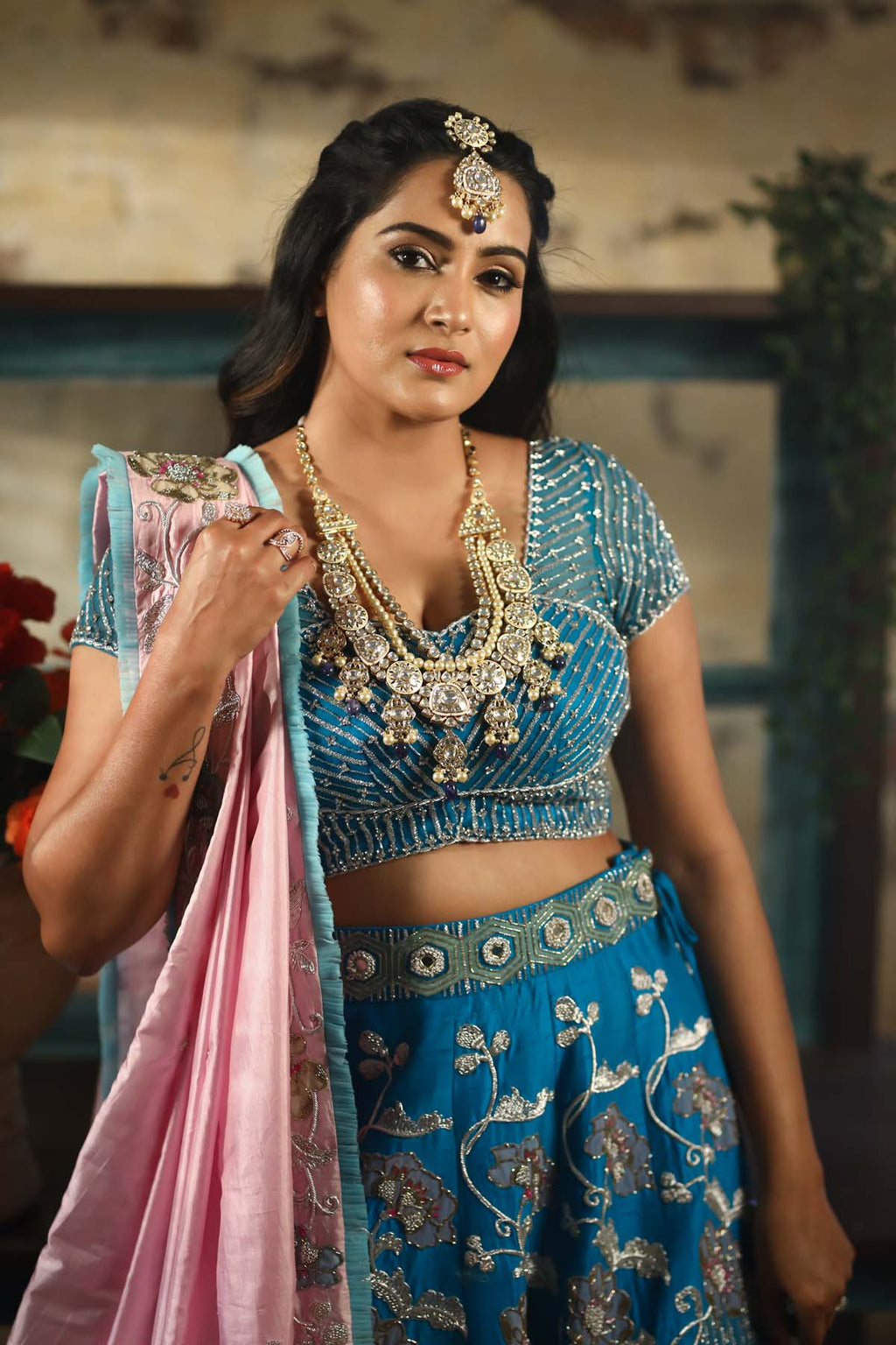 BLUE MOON LEHENGA SET