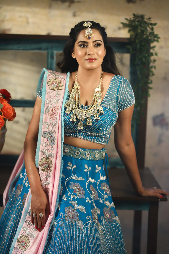BLUE MOON LEHENGA SET