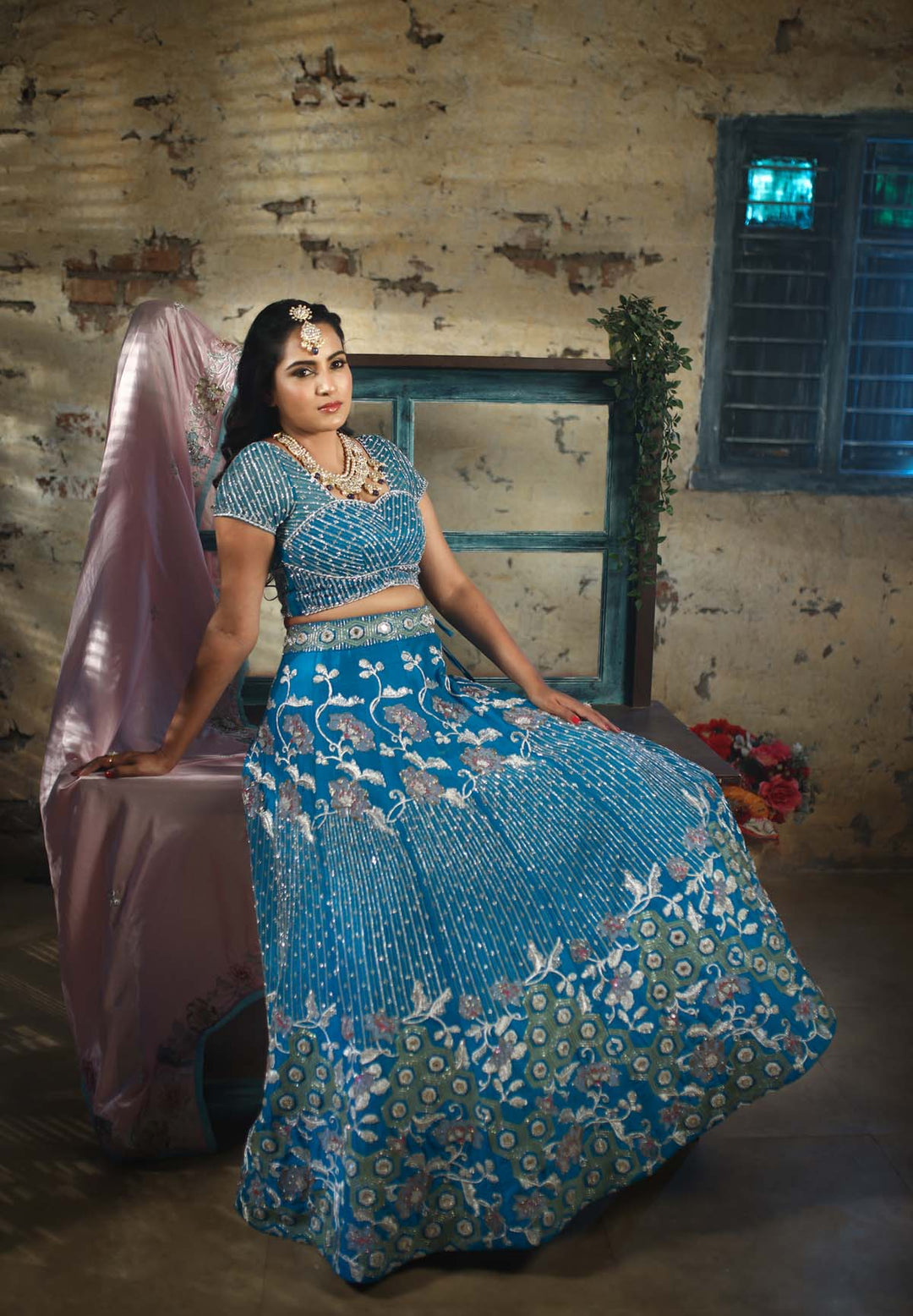 BLUE MOON LEHENGA SET