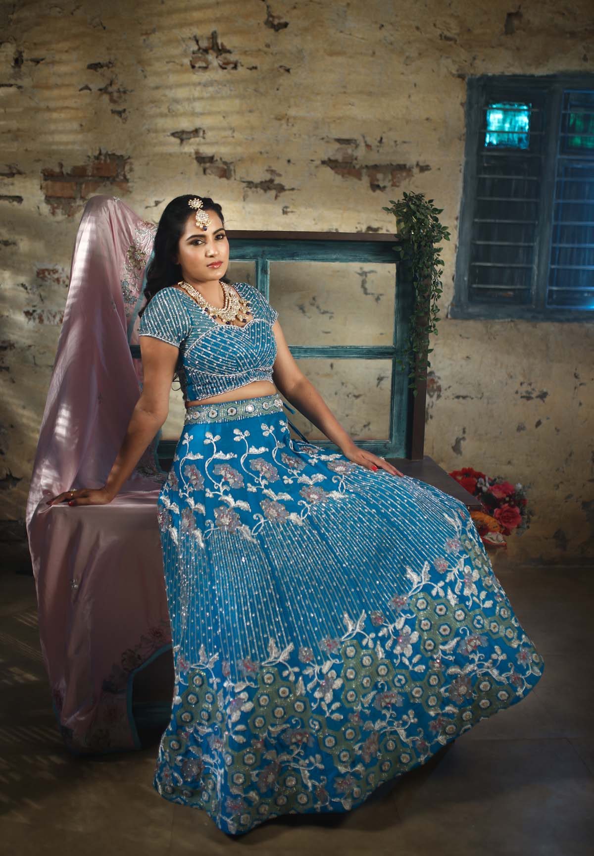 BLUE MOON LEHENGA SET